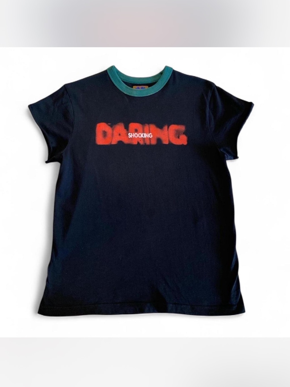 Heaven by Marc Jacobs Black 'Daring' Graphic T-Shirt